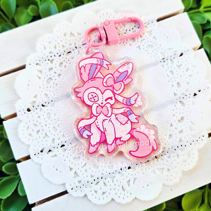 Eeveelution Plush 2.5" Glitter Charms