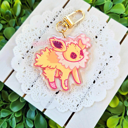 Eeveelution Plush 2.5" Glitter Charms