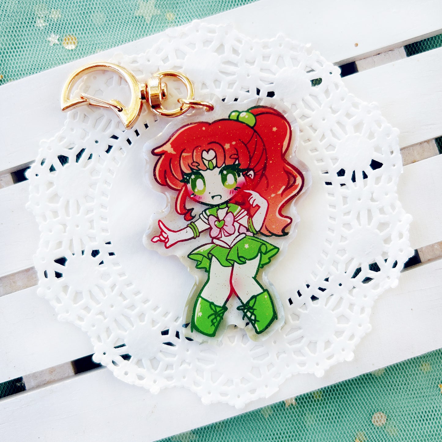 Sailor Moon 2.5" Glitter Charms: Inner Scouts