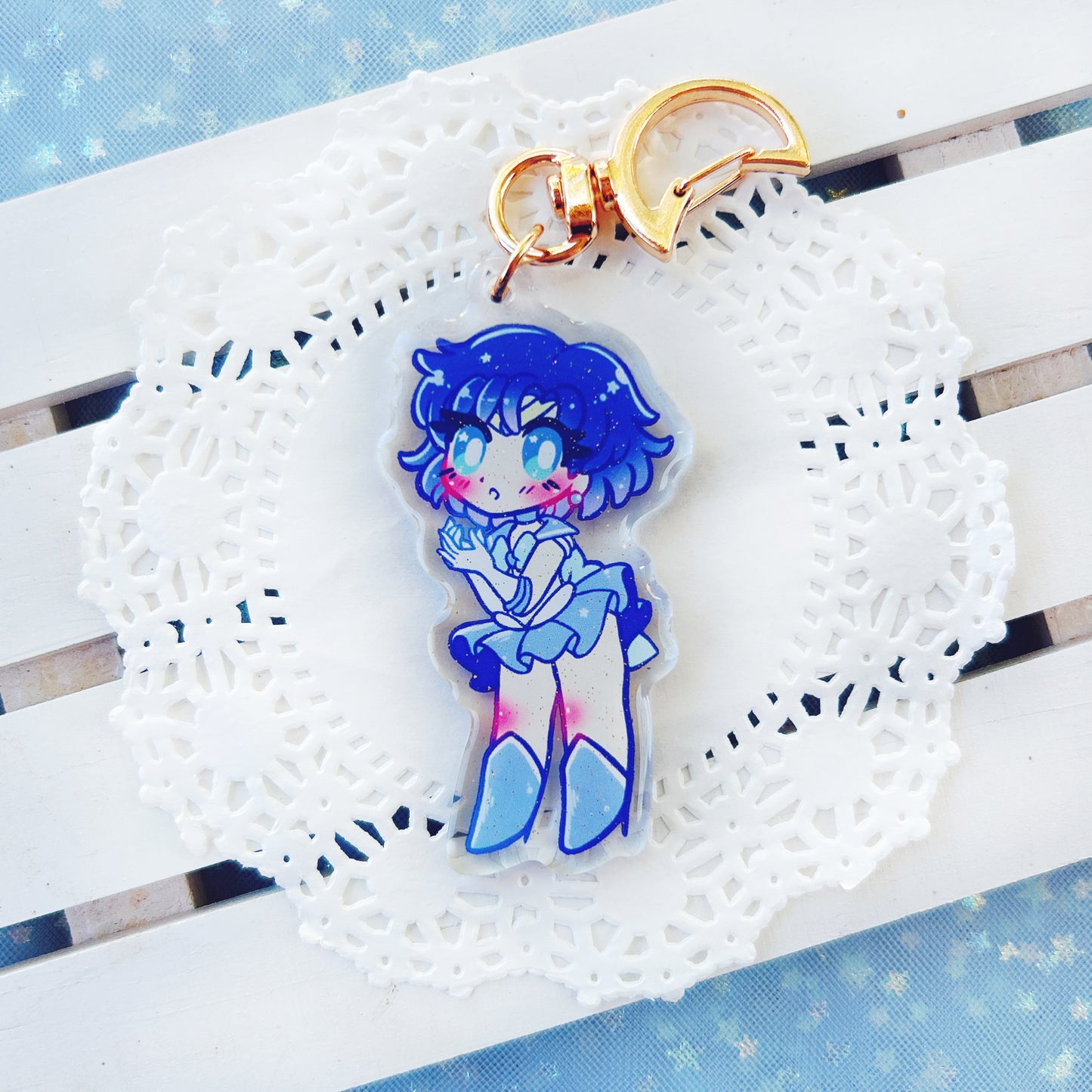 Sailor Moon 2.5" Glitter Charms: Inner Scouts