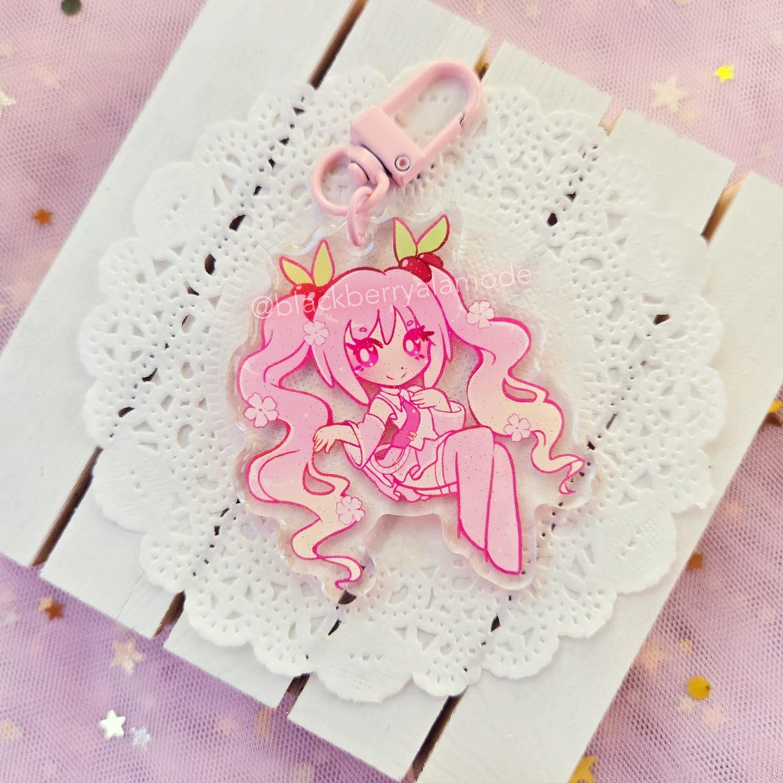 2.5" Miku Glitter Charms