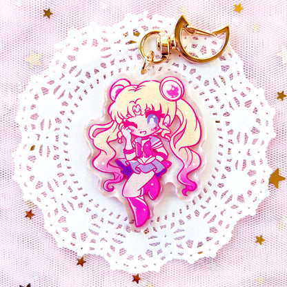 Sailor Moon 2.5" Glitter Charms (Inner Scouts)