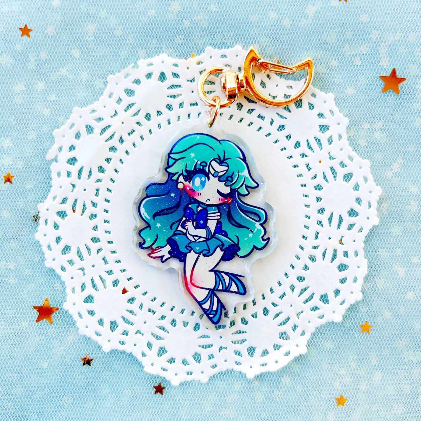 2.5" Sailor Moon: Outer Scouts Glitter Charms