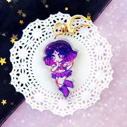 Sailor Moon 2.5" Glitter Charms (Outer Scouts)