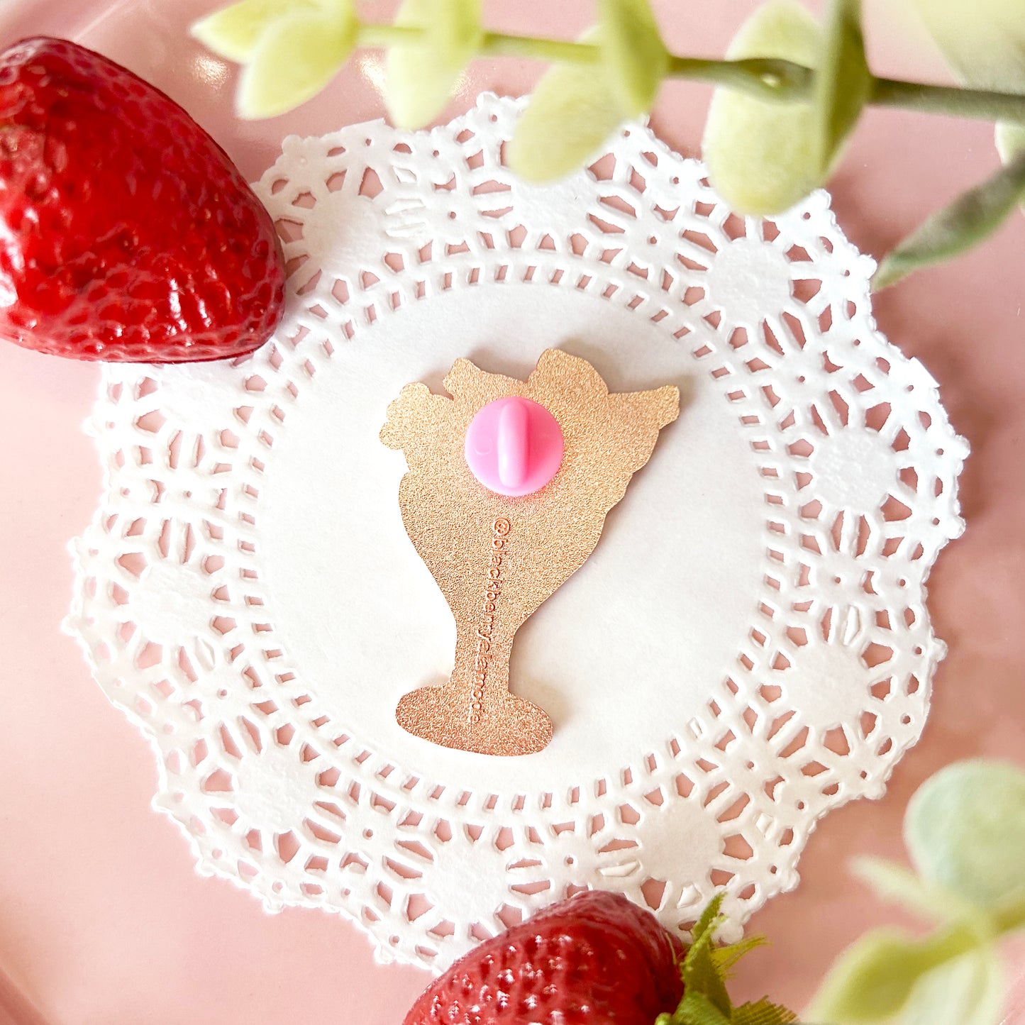 Skitty Strawberry Parfait Enamel Pin