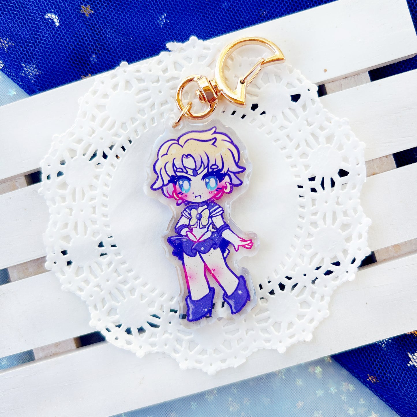 2.5" Sailor Moon: Outer Scouts Glitter Charms