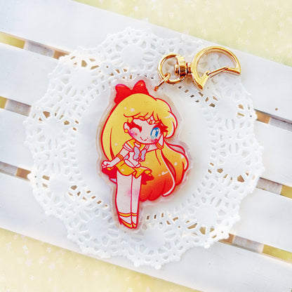 Sailor Moon 2.5" Glitter Charms (Inner Scouts)