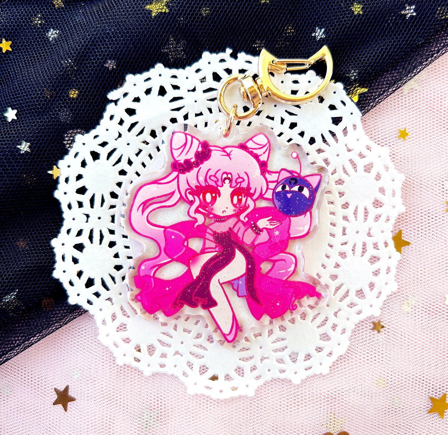 2.5" Sailor Moon: Outer Scouts Glitter Charms