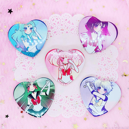 Sailor Moon Heart Button