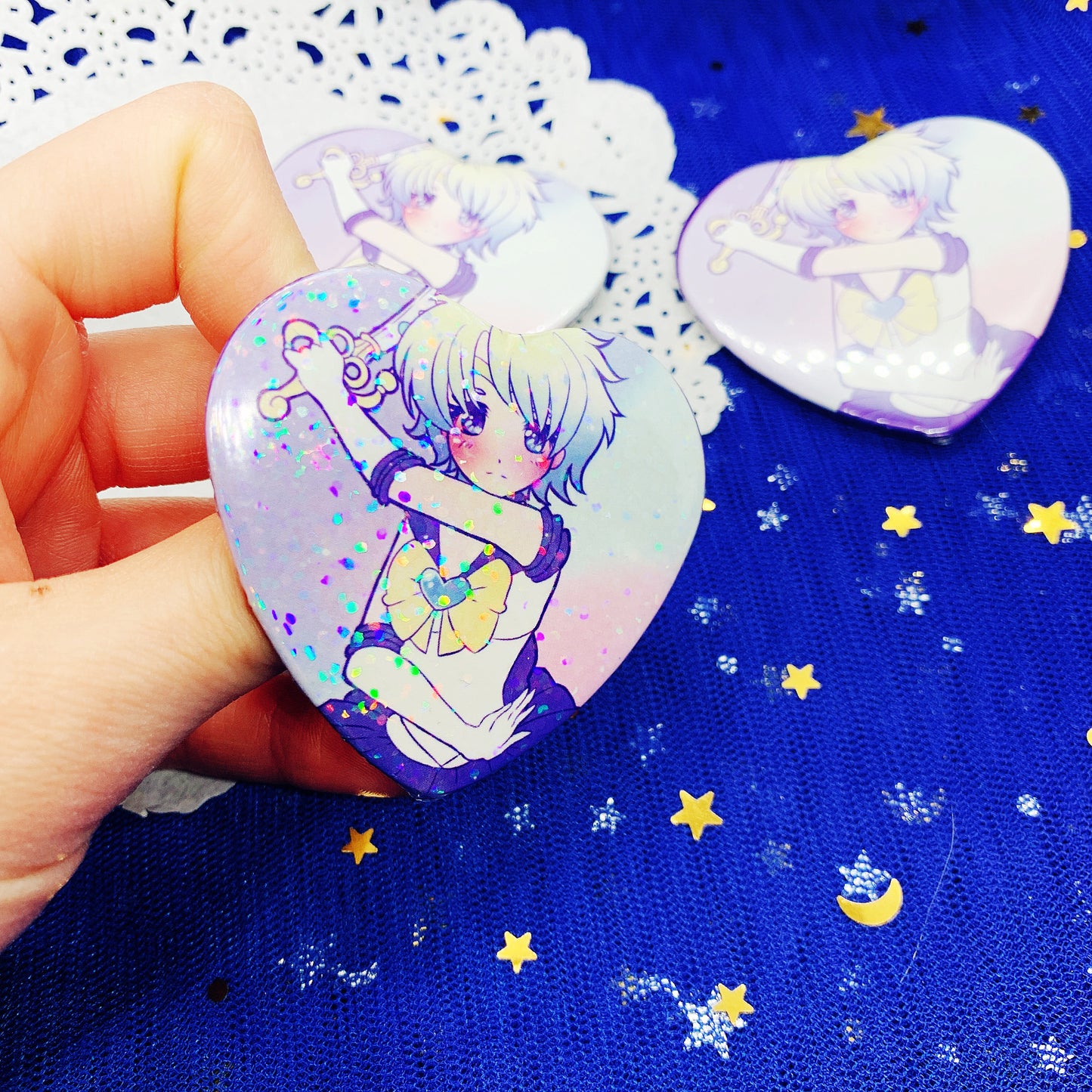 Sailor Uranus Heart Button