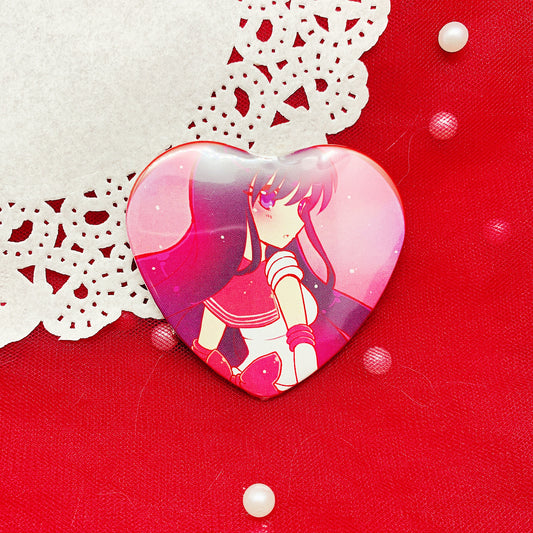 Sailor Mars Heart Button