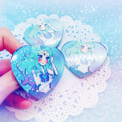 Sailor Neptune Heart Button